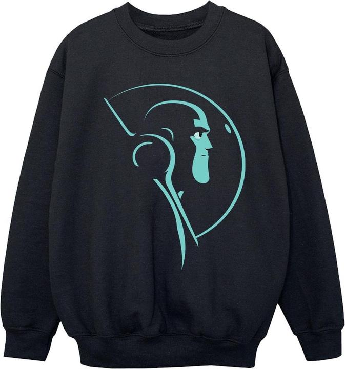 Actual product image Disney Girls Lightyear Space Helmet Stare Sweatshirt (140, 146)