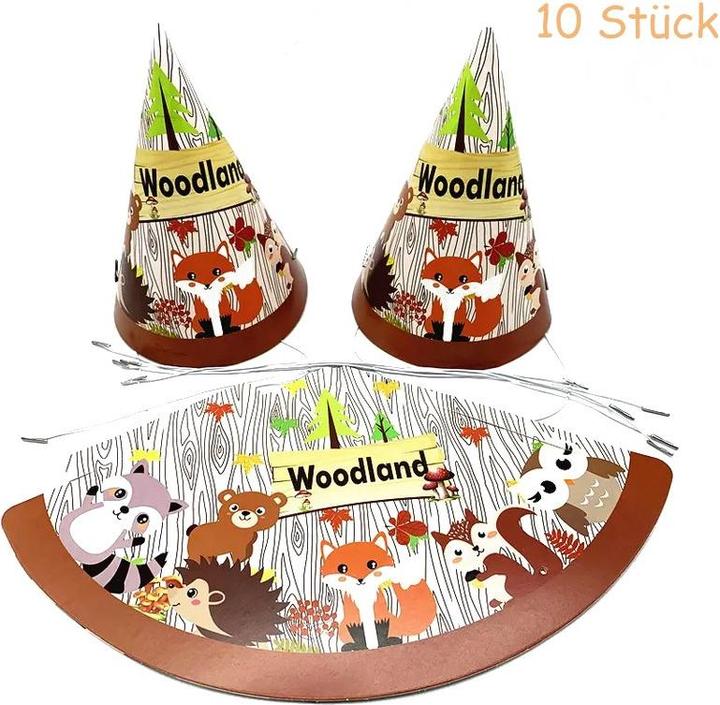 Image du produit ASMI 75-teiliges Party-Set Wald Tiere