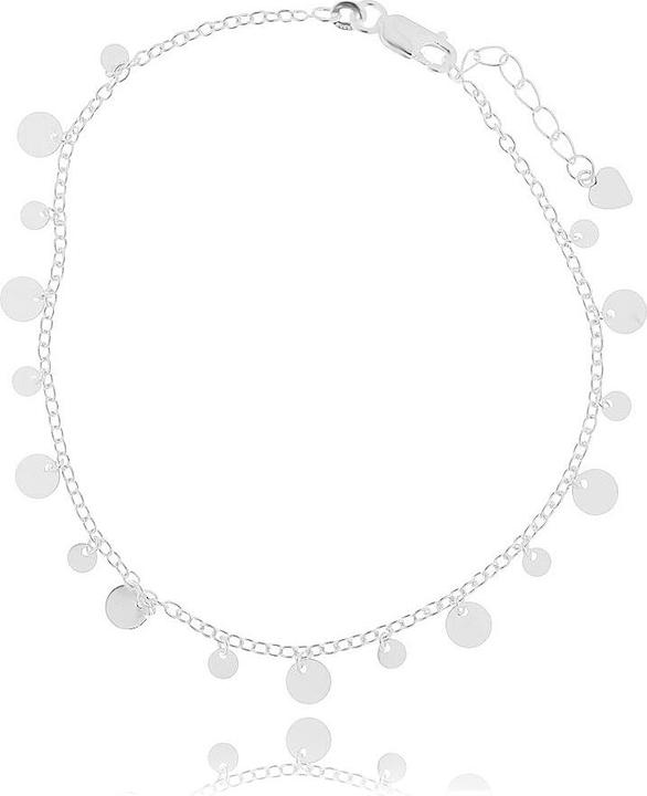 Actual product image Leyda Foot chain coins (Silver 925, 25.50 cm)