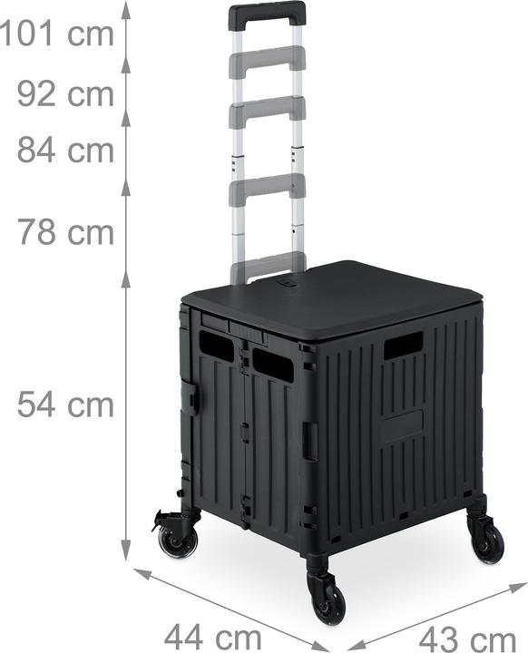 Image du produit Relaxdays Chariot-de-courses