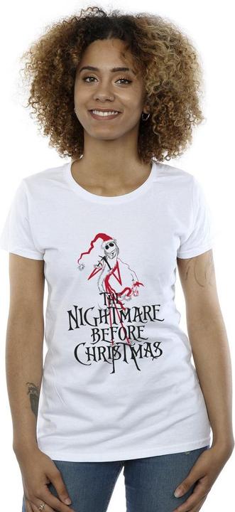 Actual product image Disney Womens/Ladies The Nightmare Before Christmas Santa Cotton T-Shirt (L)