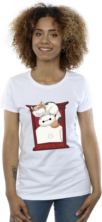 Actual product image Disney Womens/Ladies Big Hero 6 Baymax Frame Support Cotton T-Shirt (XL)