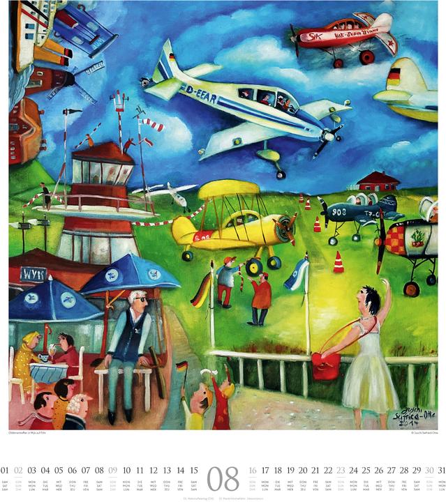 Image du produit Naive Malerei Kalender 2026 (48 x 54 cm, Couverture rigide, Allemand, Anglais, Français)