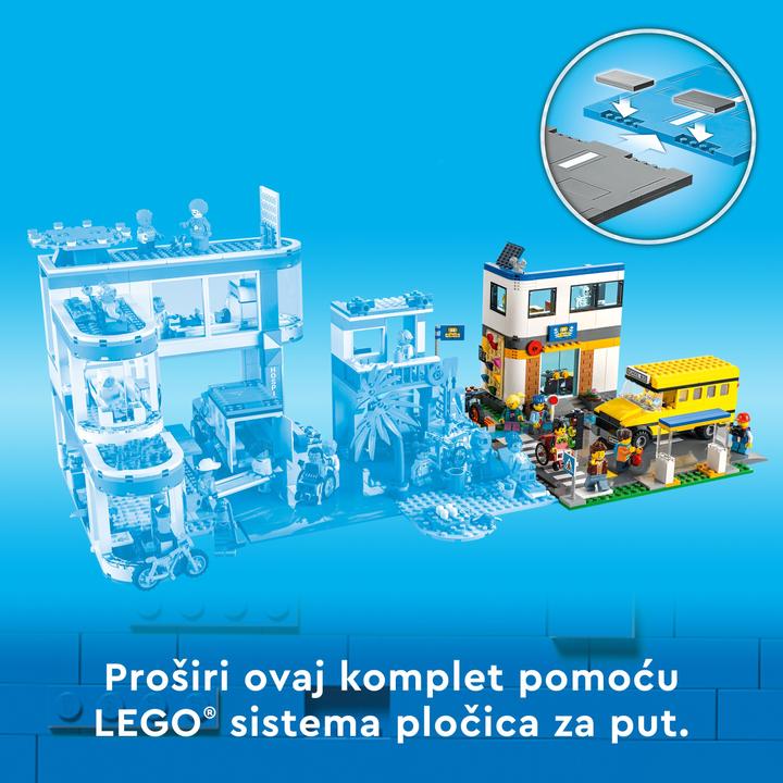 Image du produit LEGO École avec bus scolaire (60329, LEGO City)