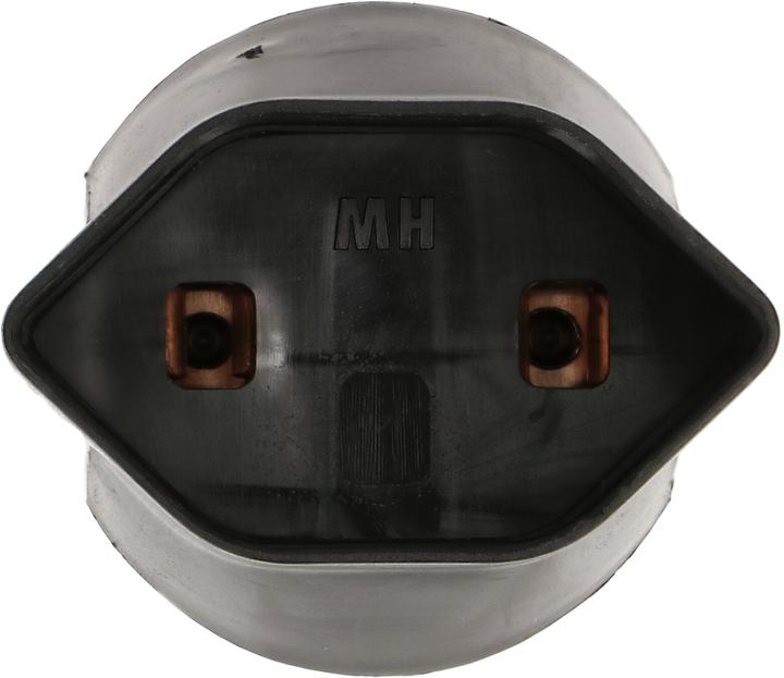 Actual product image Max Hauri Adapter plug Schuko plug to T21 socket black (CEE 7/7)