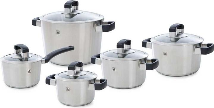 Image du produit BK Conical Cool Panne Set - 5-delig - RVS - geschikt voor alle warmtebronnen (18 cm, Ensemble de casseroles et de poêles de cuisson)