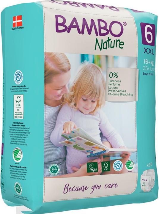 Produktbild Bambo Biowindeln (Gr. 6, Tragepack, 20 Stück)