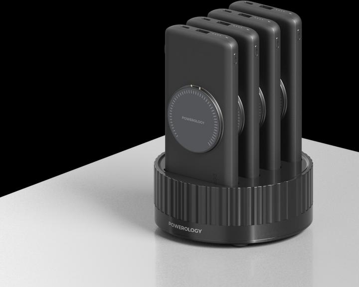 Powerology 4in1 Station 10000mAh PD 100W QC Wireless Power Bank (10000 mAh, 100 W, 37 Wh)