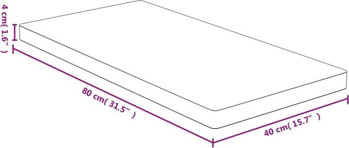 Produktbild VidaXL Weston (40 x 4 x 80 cm)
