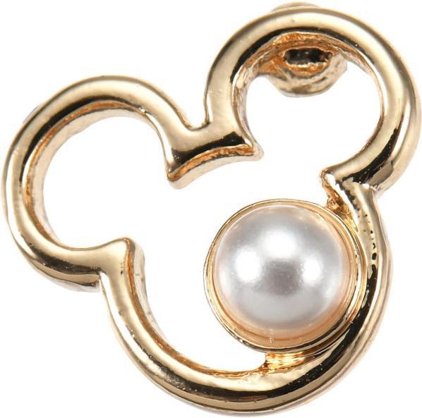 Immagine prodotto Disney Mickey Ohrring (für ein Ohr) mit Ikone & Perle (Palo in acciaio inox)