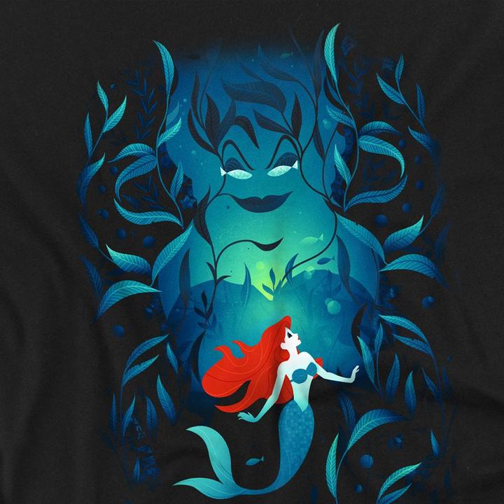 Actual product image The Little Mermaid Unisex Adult Ursula & Ariel T-Shirt (M)