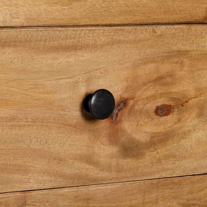Actual product image IDIMEX Nachttisch TOURNETTE mit Schublade und 2 Körben – Mahagoni