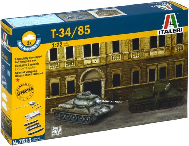 Actual product image Italeri Russian T 34/85 tank