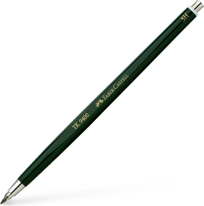 Produktbild Faber-Castell Castell 139413 - Fallminenstift TK 9400, Minenstärke: 2 mm, Härtegrad: 3H, Schaftfarbe: grün (2 mm, 3H, 1 x)