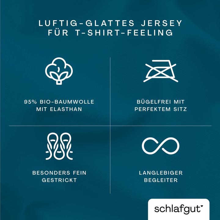 Valeurs nutritives et ingrédients schlafgut Knitted Jersey (Housse de couette, 140 x 200 cm)