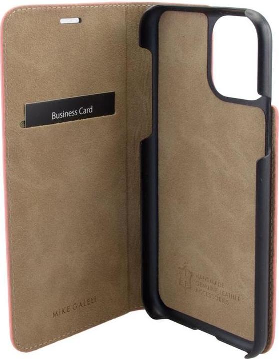 Actual product image Mike Galeli Book cover genuine leather Marc salmon (Apple iPhone 11 Pro Max)