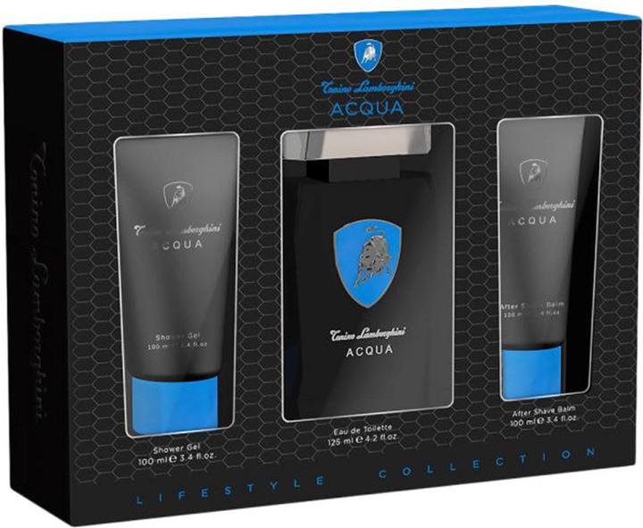 Actual product image Tonino Lamborghini Set Acqua Edt 125Ml + Balm 100Ml + 100Ml (Eau de toilette, 125 ml)