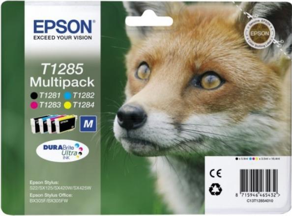 Produktbild Epson MULTIPACK 4-COL T1285 INK SECU (M, BK, C, Y)
