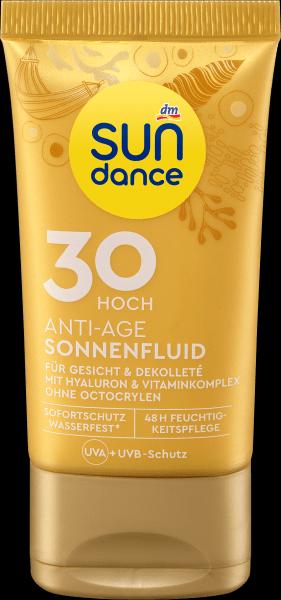 dm Sundance Sonnenfluid Gesicht Anti Age LSF 30, 50ml (SPF 30, 50 ml)