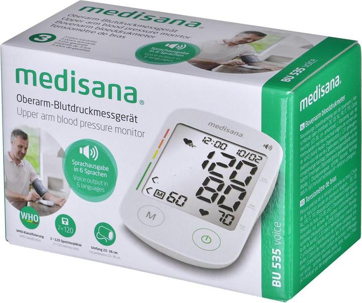 Actual product image Medisana BU 535 Voice (Blood pressure monitor upper arm)