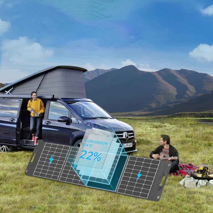 Actual product image Choetech SC017 400W Light-weight Solar Charger Pannel Black (400 W, 10 kg)