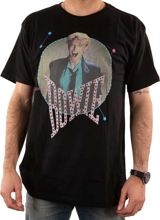 Image du produit David Bowie Unisexe Adulte 83 Vintage Embelli T-shirt (L)