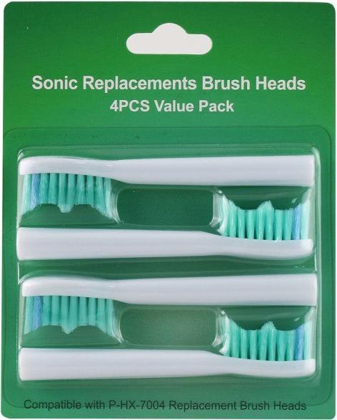 Actual product image Hermex Attachable brushes Brush head Toothbrush attachments P-HX 7004 (4 x)
