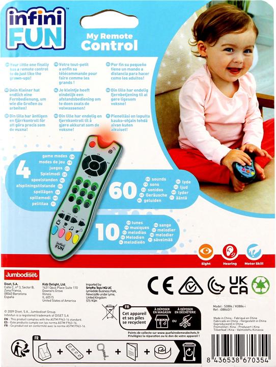 Actual product image Infini Fun remote control, S0884 (Dutch, English)