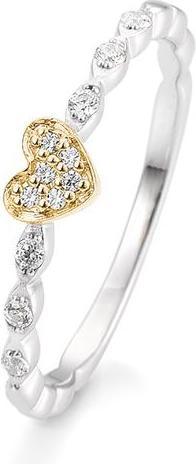 Actual product image Breuning Engagement ring heart (48, 750/18 K Gold)