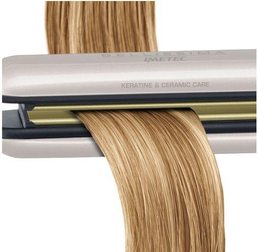 Immagine prodotto - Piastra per capelli con superficie in ceramica e cheratina 11249 B9 400 Imetec (Piastra per capelli)