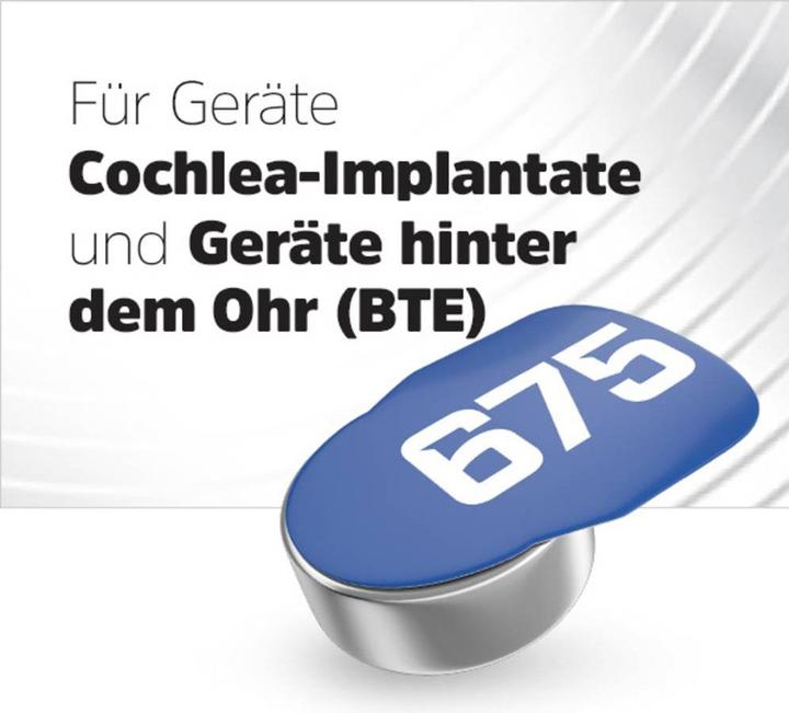 Immagine prodotto Energizer Batteria per apparecchi acustici 675 (4 pz., 675, 635 mAh)