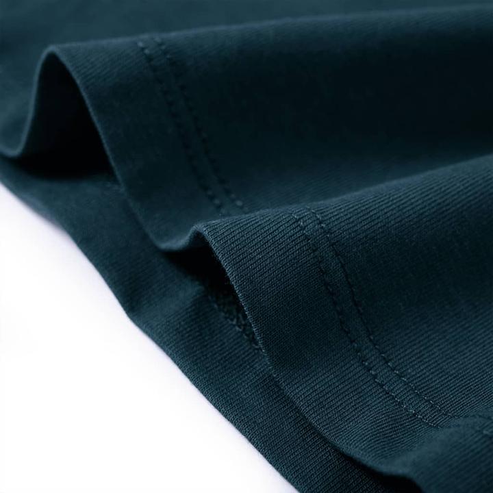 Immagine prodotto VidaXL Camicia da bambino a maniche lunghe verde scuro 128,Materiale: 95 (128)