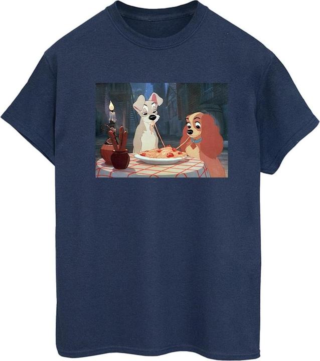 Immagine prodotto Disney Lady And The Tramp Spaghetti Photo Maglietta Ampia Donna (XL)