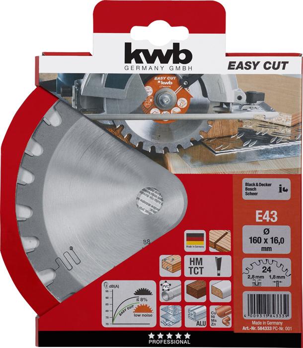 Immagine prodotto kwb Lama da sega circolare Hm 160X16 43E