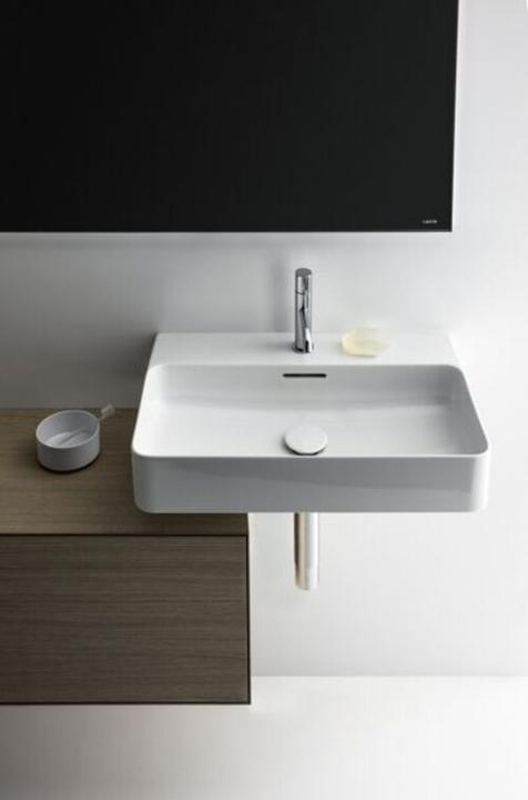 Produktbild Laufen VAL Waschtisch, unterbaufähig, 1 Hahnloch, mit Überlauf, 600x420mm, H810283 (640 mm, 518 mm)