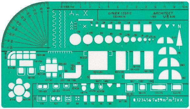 Image du produit Linex Pochoir d'architecture (115 mm)