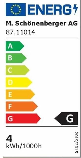 Energy Label Illurbana Love (E27, 4 W, 300 lm, 1 x, G)
