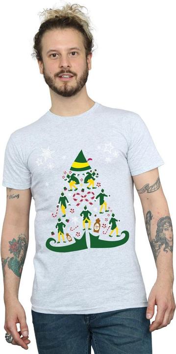 Actual product image Elf Mens Christmas Tree T-Shirt (3XL)