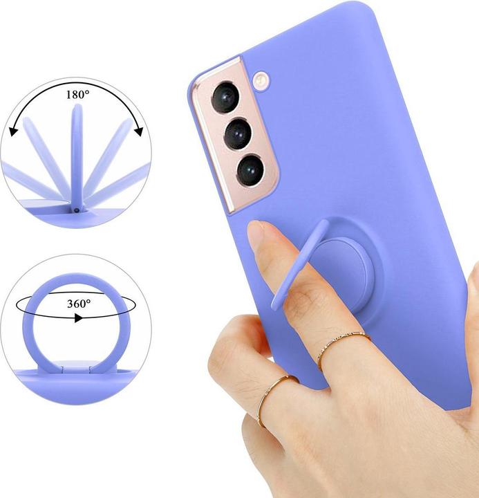 Actual product image Cadorabo TPU Liquid Ring Silicone Case Cover (Samsung Galaxy S21 5G)