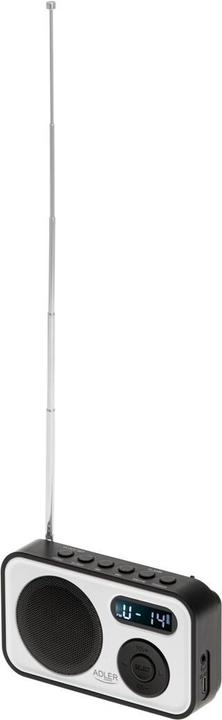 Immagine prodotto Adler Interactive solution | PLL AM/FM Digital Radio | AD 1906 | Alarm function | White/Black (PLL, FM, AM)