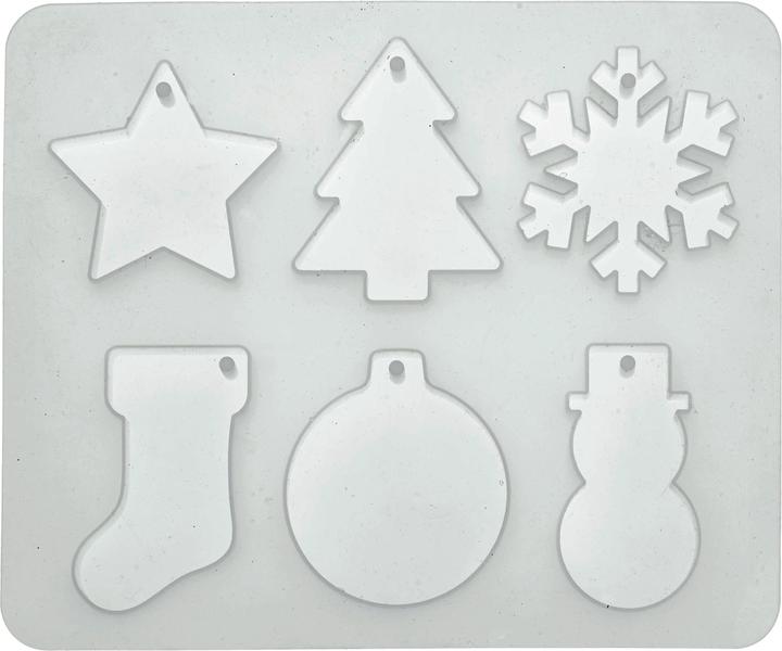 Actual product image Glorex Silicone Mould "Christmas Shapes
