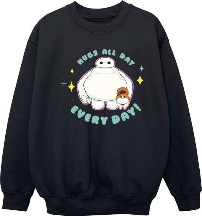 Actual product image Disney Girls Big Hero 6 Baymax Hugs Everyday Sweatshirt (116)