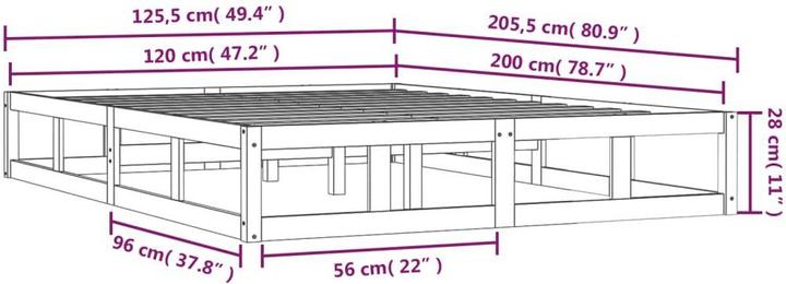 Actual product image VidaXL Nelek (120 x 200 cm)