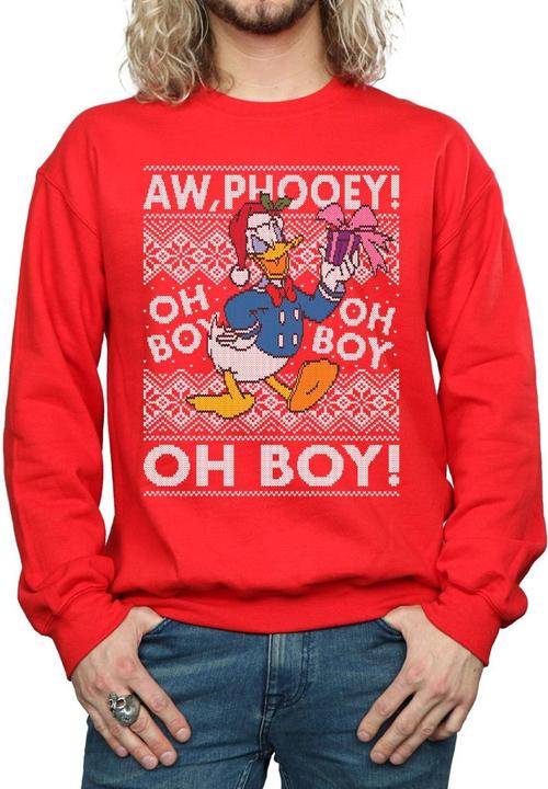 Immagine prodotto Disney Donald Duck Christmas Fair Isle Felpa Uomo (XL)
