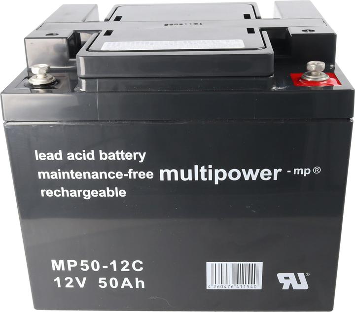 Immagine prodotto Multipower MP50-12C lunga durata e bassa autoscarica (12 V, 50 Ah)