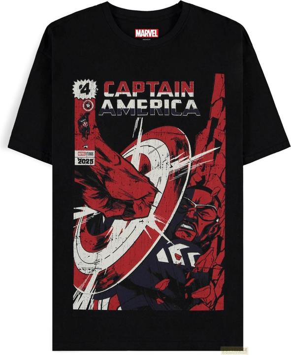 Actual product image Difuzed Captain America - Retro Men's Short Sleeved T-shirt - XL (XL)