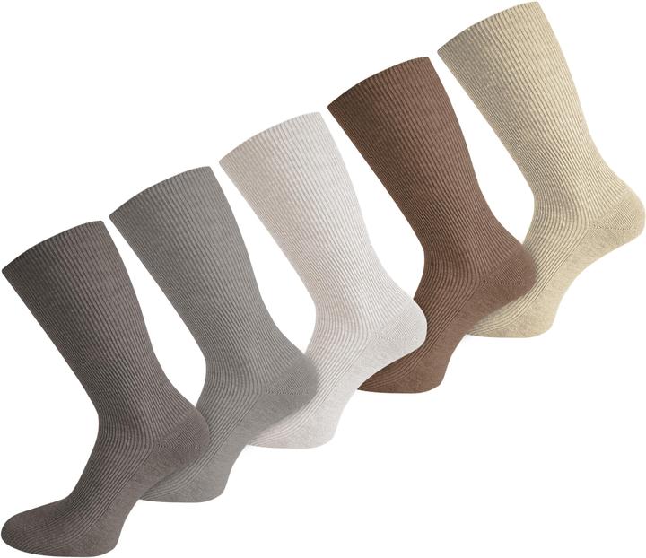 Produktbild Normani 10 Paar Gesundheitssocken mit hohem Baumwollanteil (10er Pack, 35 - 38)