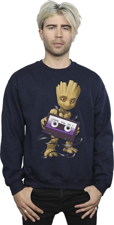 Actual product image Mens Guardians Of The Galaxy Groot Cosmic Tape Sweatshirt (L)