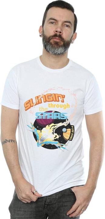 Actual product image Mens Guardians Of The Galaxy Milano Stars T-Shirt (S)