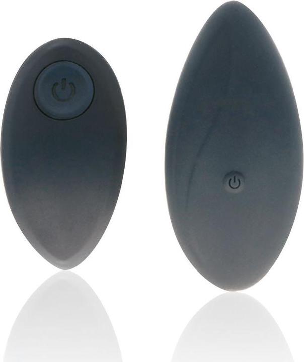 Actual product image Black&Silver Slip vibrator "Zara" with remote control and lace slip
